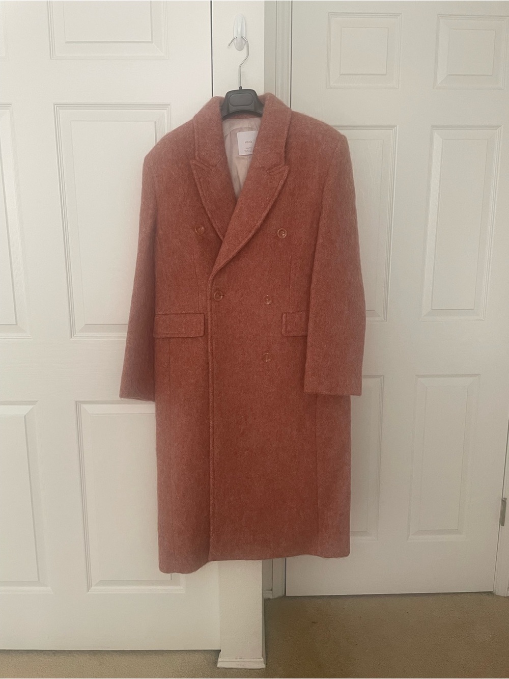 Mango Double-Breasted Pea Coat